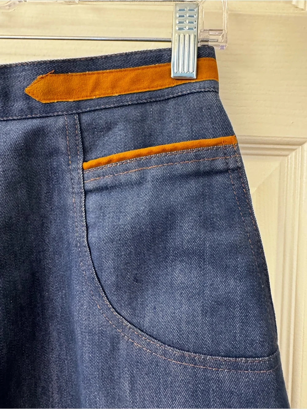 Vintage Koret City Blues Jean Classic A-Line Navy Denim Skirt
